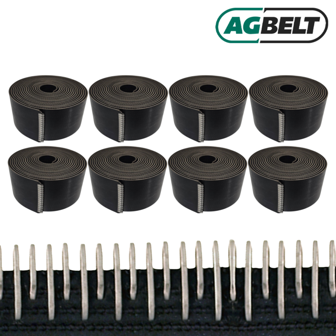 Set of 8: Round Baler Belts for John Deere 550, 556, 557, 558, 559