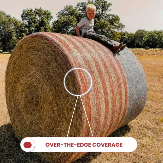 Bale Tuff Freedom Wrap 67x8000 | Wide Patriotic Net Wrap for Efficient Hay Baling