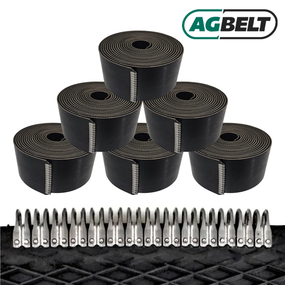 Set of 6: Round Baler Belts for John Deere 450, 456, 457, 458, 459